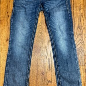 Rock Revival Men's Dark Blue Bootcut Jeans